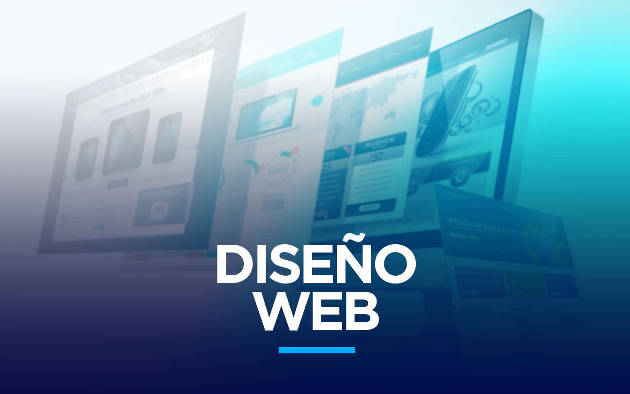 portada diseño web filtro azul website design