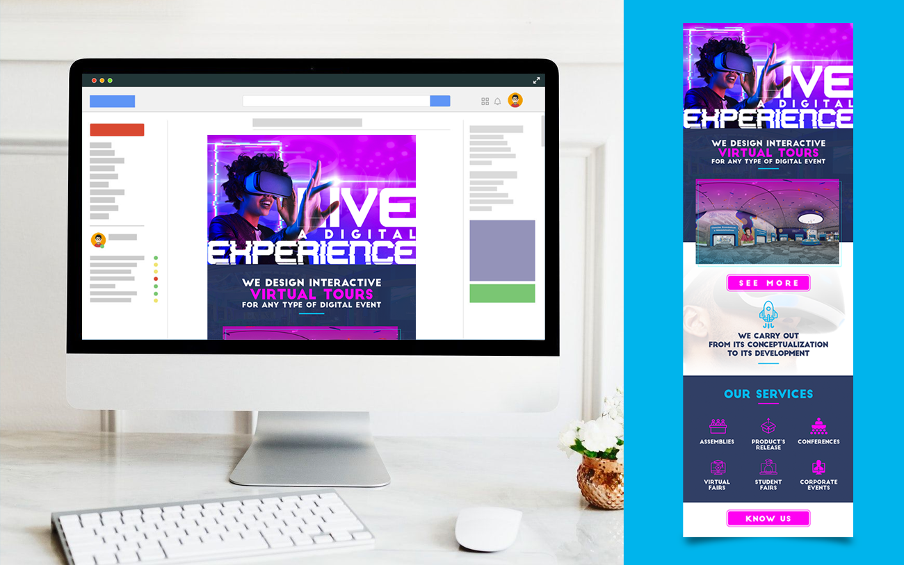 emailing email mockup marketing design diseño de mailing computador correo electronico