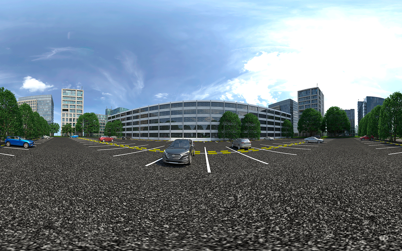parqueadero exterior mineducacion fachada render 360